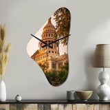 Texas Architectural Heritage - Asymmetric Metal Wall Clock