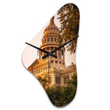 Texas Architectural Heritage - Asymmetric Metal Wall Clock