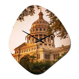 Texas Architectural Heritage - Asymmetric Metal Wall Clock