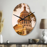 Texas Architectural Heritage - Asymmetric Metal Wall Clock