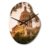 Texas Architectural Heritage - Asymmetric Metal Wall Clock