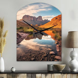 Texas Big Bend National Park - Asymmetric Metal Wall Clock