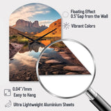 Texas Big Bend National Park - Asymmetric Metal Wall Clock
