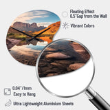 Texas Big Bend National Park - Asymmetric Metal Wall Clock