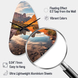 Texas Big Bend National Park - Asymmetric Metal Wall Clock