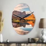 Texas Big Bend National Park - Asymmetric Metal Wall Clock