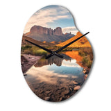 Texas Big Bend National Park - Asymmetric Metal Wall Clock