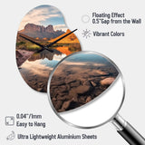 Texas Big Bend National Park - Asymmetric Metal Wall Clock