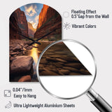 Zion National Park Utah - Asymmetric Metal Wall Clock