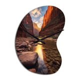 Zion National Park Utah - Asymmetric Metal Wall Clock