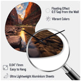 Zion National Park Utah - Asymmetric Metal Wall Clock