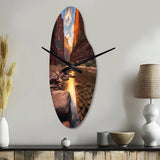 Zion National Park Utah - Asymmetric Metal Wall Clock