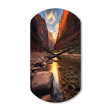 Zion National Park Utah - Asymmetric Metal Wall Clock