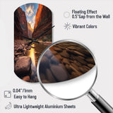 Zion National Park Utah - Asymmetric Metal Wall Clock