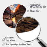 Zion National Park Utah - Asymmetric Metal Wall Clock