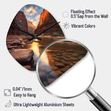 Zion National Park Utah - Asymmetric Metal Wall Clock