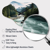 Washington Mount Rainier National Park III - Asymmetric Metal Wall Clock