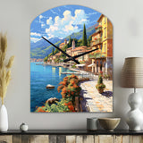 La Dolce Italian Beachside II - Asymmetric Metal Wall Clock