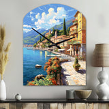 La Dolce Italian Beachside II - Asymmetric Metal Wall Clock