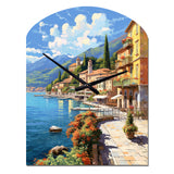 La Dolce Italian Beachside II - Asymmetric Metal Wall Clock