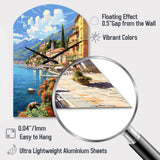 La Dolce Italian Beachside II - Asymmetric Metal Wall Clock