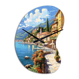 La Dolce Italian Beachside II - Asymmetric Metal Wall Clock
