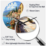 La Dolce Italian Beachside II - Asymmetric Metal Wall Clock