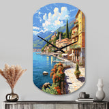 La Dolce Italian Beachside II - Asymmetric Metal Wall Clock