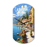 La Dolce Italian Beachside II - Asymmetric Metal Wall Clock