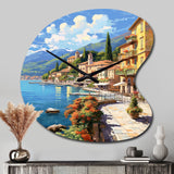 La Dolce Italian Beachside II - Asymmetric Metal Wall Clock