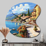 La Dolce Italian Beachside II - Asymmetric Metal Wall Clock