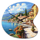 La Dolce Italian Beachside II - Asymmetric Metal Wall Clock