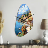 La Dolce Italian Beachside II - Asymmetric Metal Wall Clock