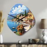 La Dolce Italian Beachside II - Asymmetric Metal Wall Clock