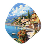 La Dolce Italian Beachside II - Asymmetric Metal Wall Clock