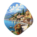 La Dolce Italian Beachside II - Asymmetric Metal Wall Clock