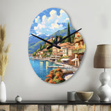 La Dolce Italian Beachside II - Asymmetric Metal Wall Clock