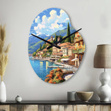 La Dolce Italian Beachside II - Asymmetric Metal Wall Clock