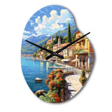 La Dolce Italian Beachside II - Asymmetric Metal Wall Clock