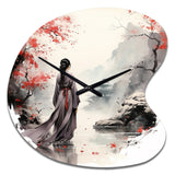 Japan Land Of The Samurai VI - Asymmetric Metal Wall Clock