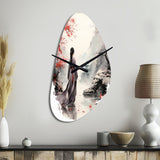 Japan Land Of The Samurai VI - Asymmetric Metal Wall Clock