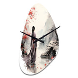 Japan Land Of The Samurai VI - Asymmetric Metal Wall Clock