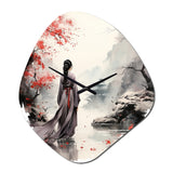 Japan Land Of The Samurai VI - Asymmetric Metal Wall Clock