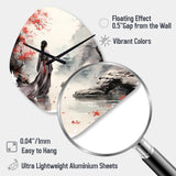 Japan Land Of The Samurai VI - Asymmetric Metal Wall Clock