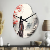 Japan Land Of The Samurai VI - Asymmetric Metal Wall Clock