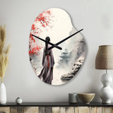 Japan Land Of The Samurai VI - Asymmetric Metal Wall Clock