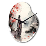 Japan Land Of The Samurai VI - Asymmetric Metal Wall Clock