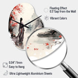 Japan Land Of The Samurai VI - Asymmetric Metal Wall Clock