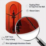 African Tribes Himba Reflections I - Asymmetric Metal Wall Clock