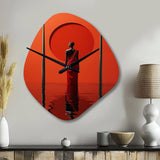 African Tribes Himba Reflections I - Asymmetric Metal Wall Clock